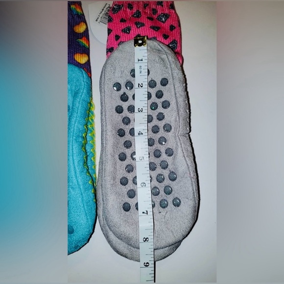 Little MissMatched Soft Bottom Cute Cat Pink Kids Slipper Socks | S/M | NWT | HP - Picture 4 of 6